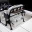 Deluxe Leaning Post - SS Drink Holders (2), and Teak Panel Tool Holders and Arm Rest - Black