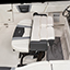 Leaning Post with Reversible Backrest, 2 Rod Holders and Arm Rest - White Powder Coated
